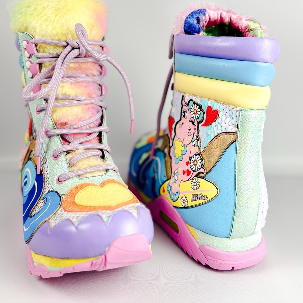 Irregular Choice Surf’s Up Sneakers | Hippo Pastel Boots | Size 38 | - Picture 6 of 8